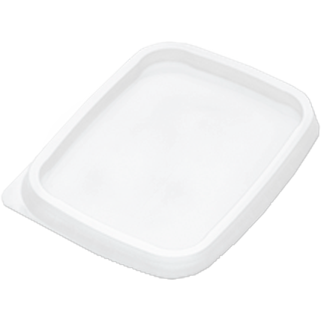 Deksel, kunststof cup, PP, rechthoekig, 108x82x transparant 1