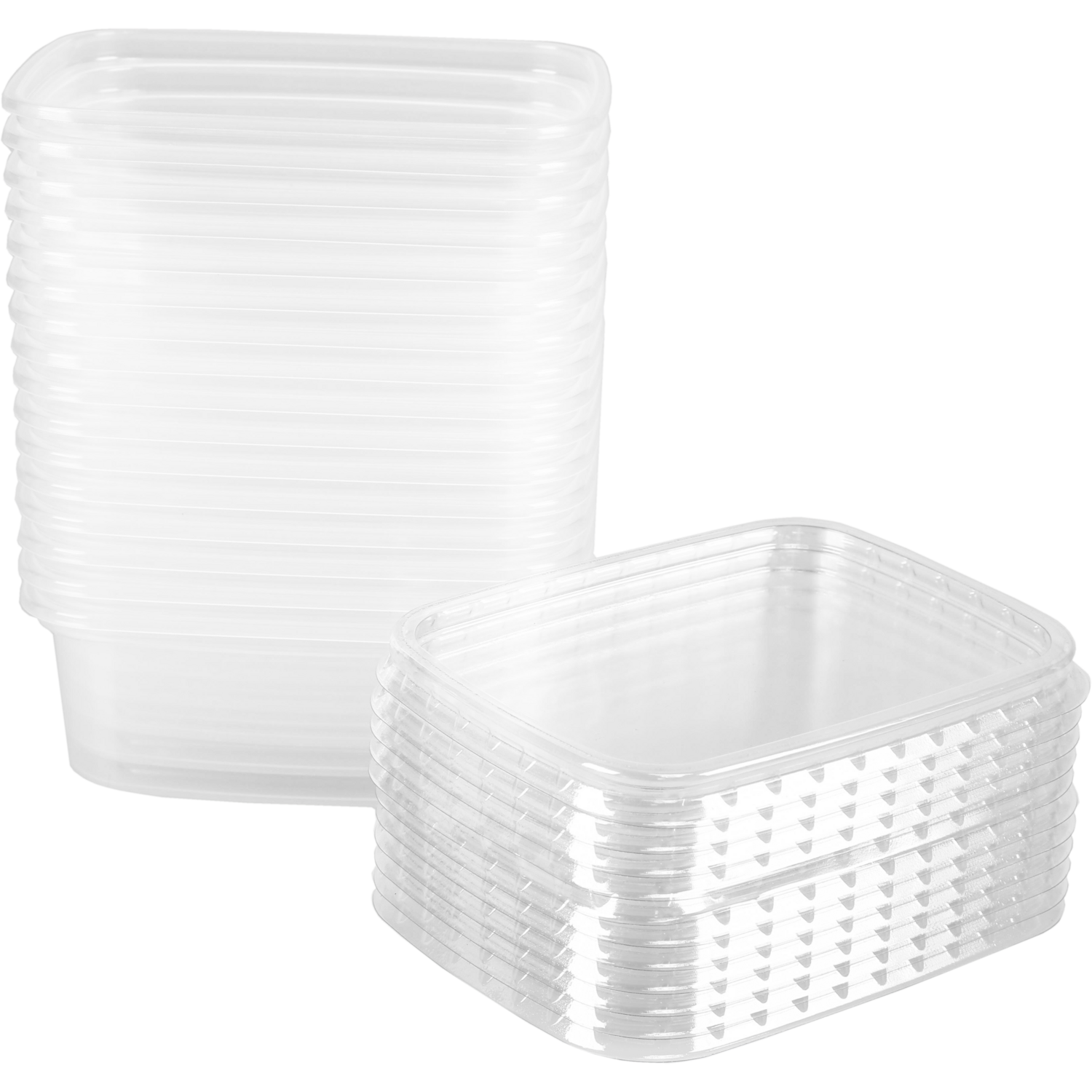 Bak, PP, 200ml, excl. deksel, saladebakje, 108x82x40mm, transparant 3