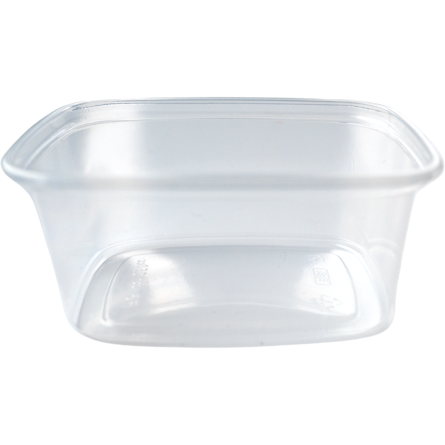 Bak, PP, 250ml, excl. deksel, saladebakje, 108x82x45mm, transparant 2