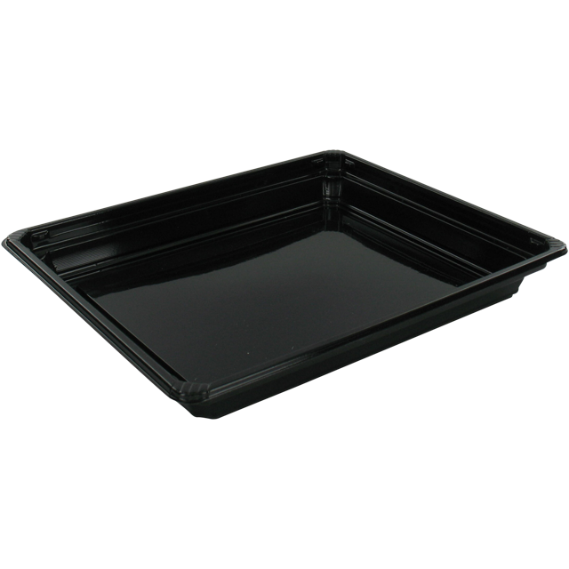 Bak, Gerecycled PET, sushitray, 171x143x22mm, zwart 1