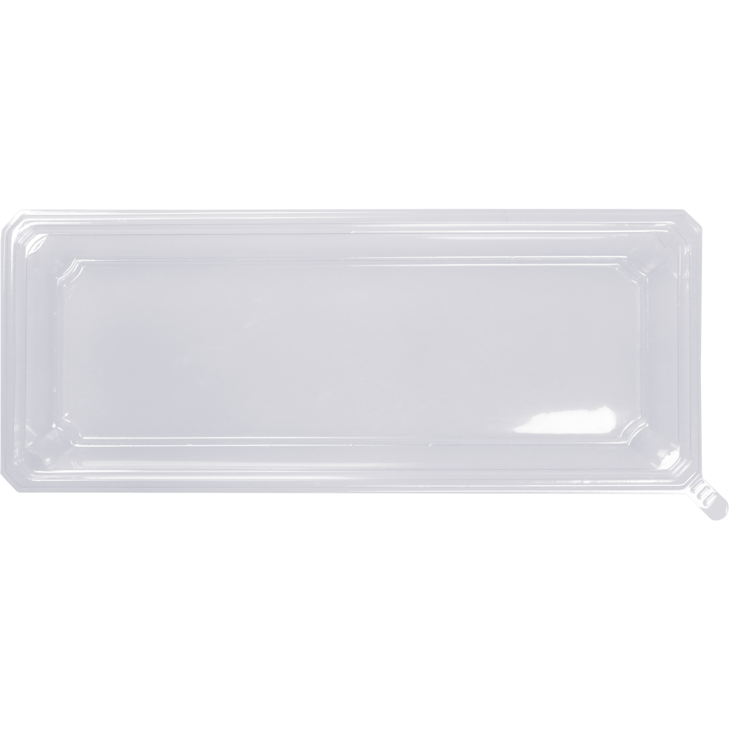 Deksel, sushitray, Gerecycled PET, 207x86x23mm, transparant 3