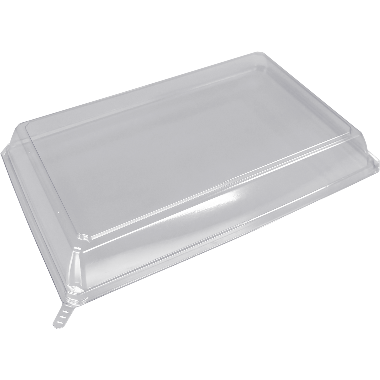 Deksel, sushitray, Gerecycled PET, rechthoekig, 208x138x27mm, transparant 2