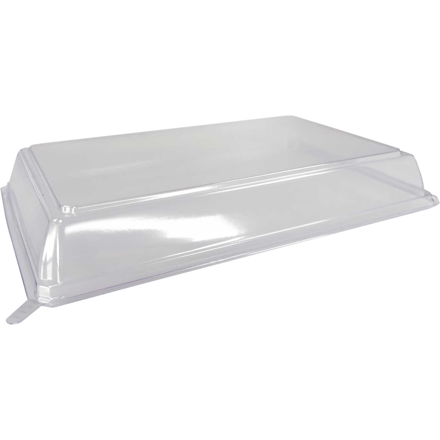 Deksel, sushitray, Gerecycled PET, rechthoekig, 208x138x27mm, transparant 1