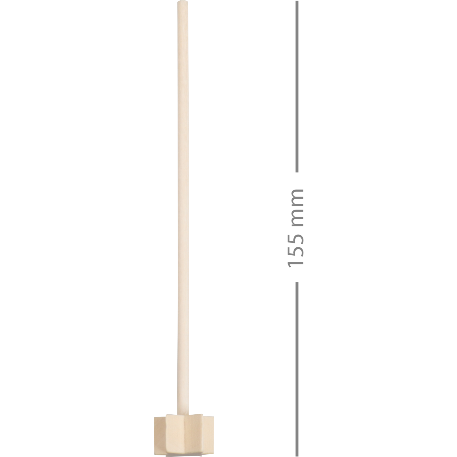 Depa Stamper/Roerstaafje, Ster, 15.5cm, hout, naturel 2