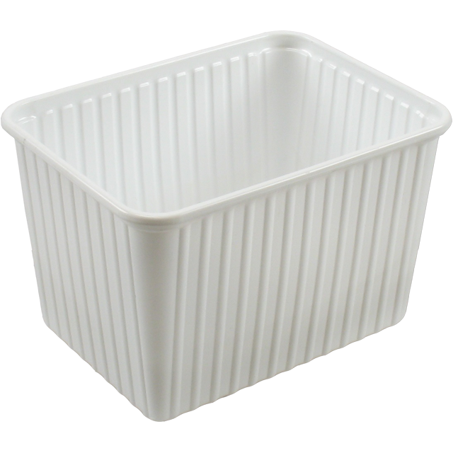 Bak, PS, 2000ml, kilobak, 180x135x118mm, wit 1
