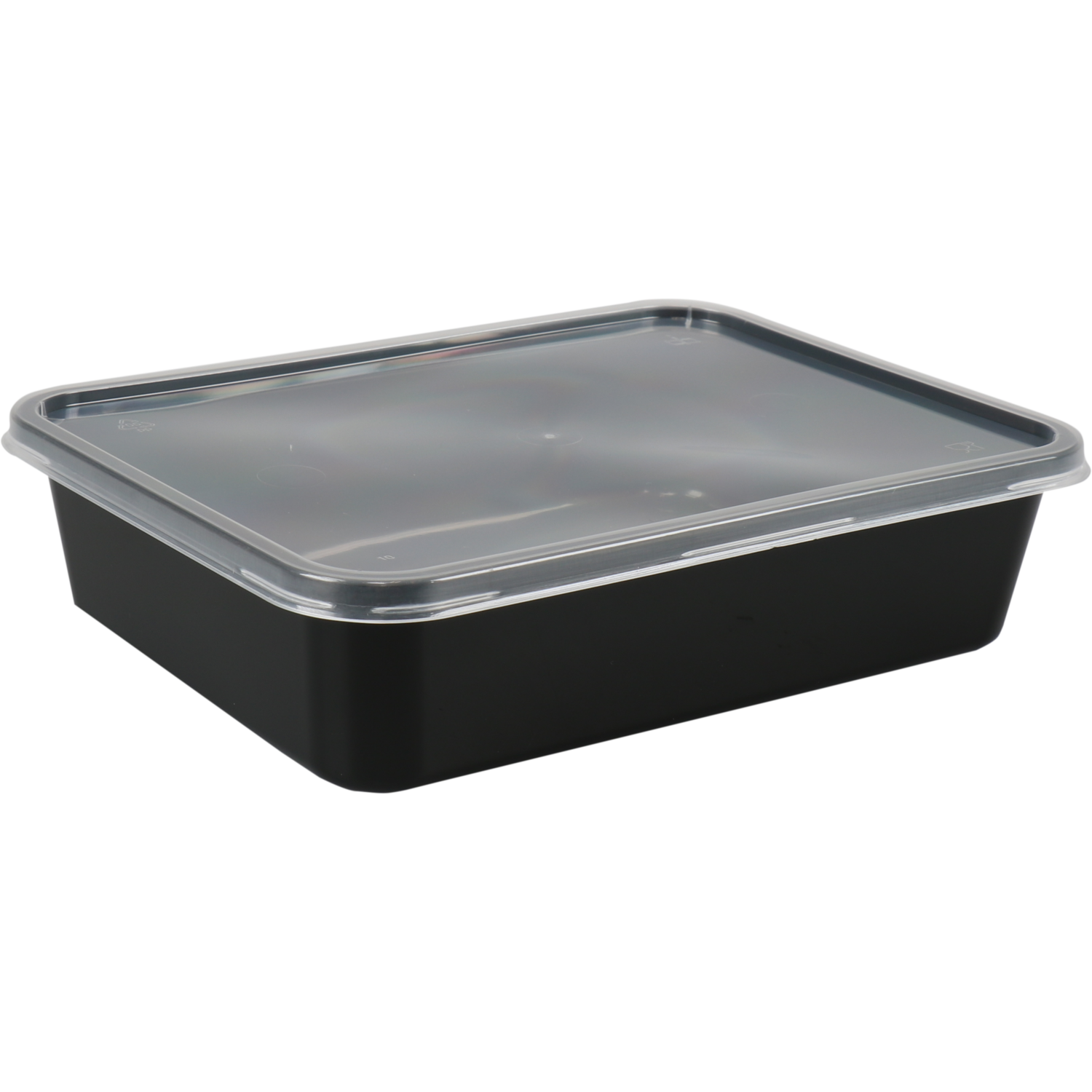 Bak, PP, 1000ml, kilobak, 182x135x63mm, zwart 2