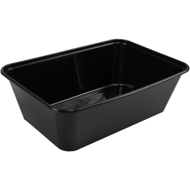 Bak, PP, 750ml, 172x120x50mm, zwart 1