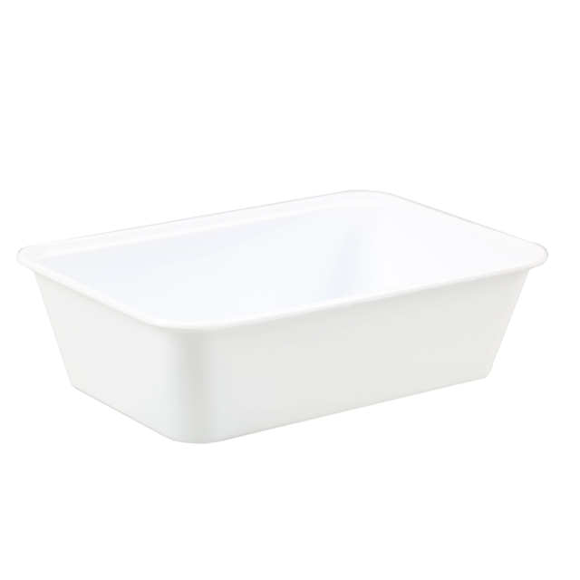 Bak, PP, 650ml, spuitgiet, 172x120x50mm, wit 1