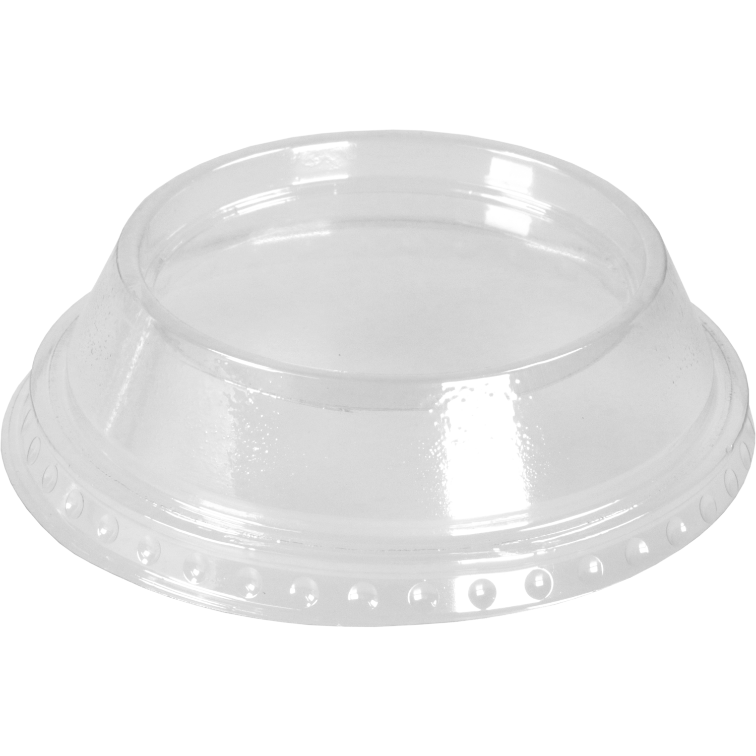 Deksel, voor beker en voetkuipje, PP, rond, hoog, Ø95mm, transparant 2