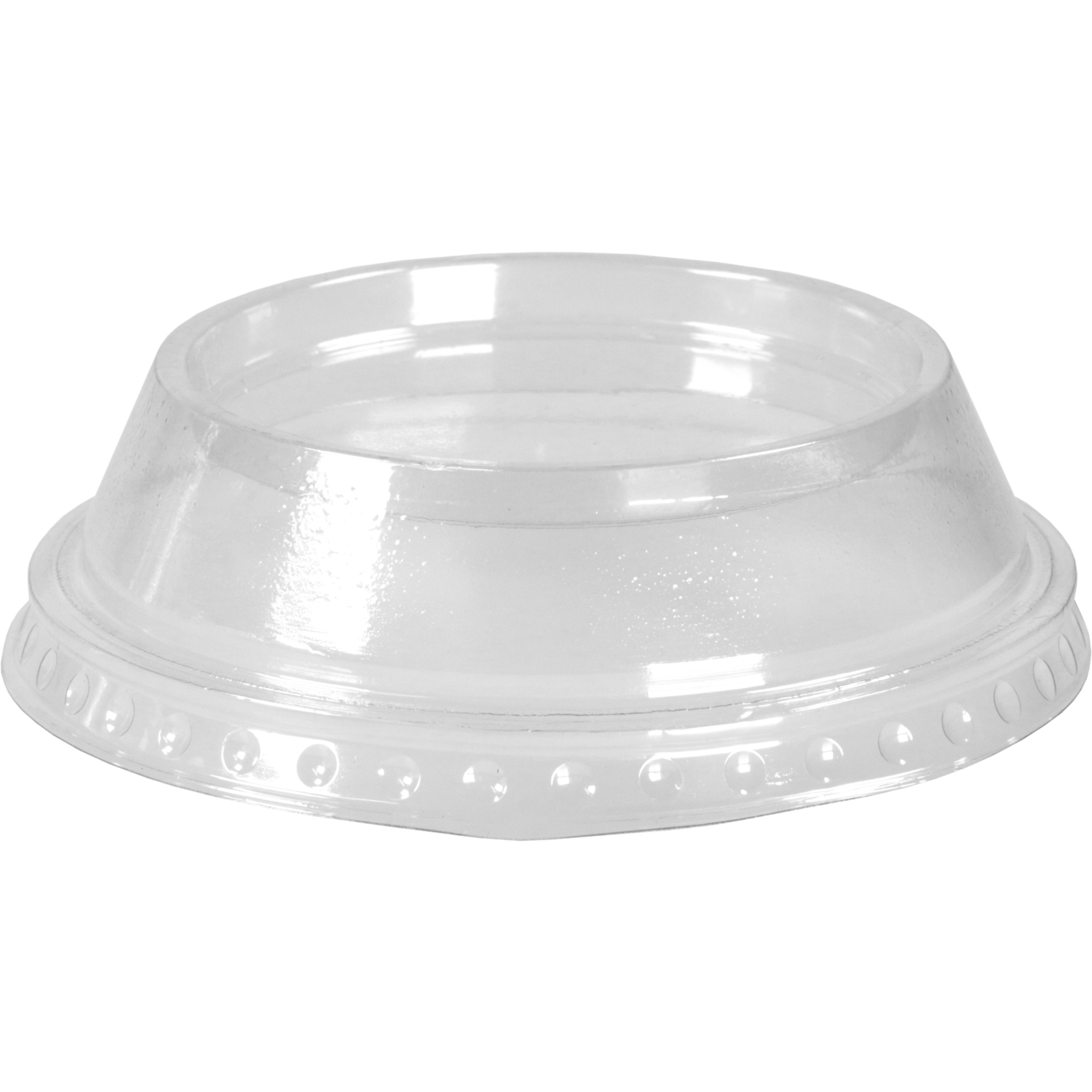 Deksel, voor beker en voetkuipje, PP, rond, hoog, Ø95mm, transparant 1