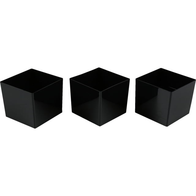 Cup, amusecup, 42x42mm, pS, zwart 2