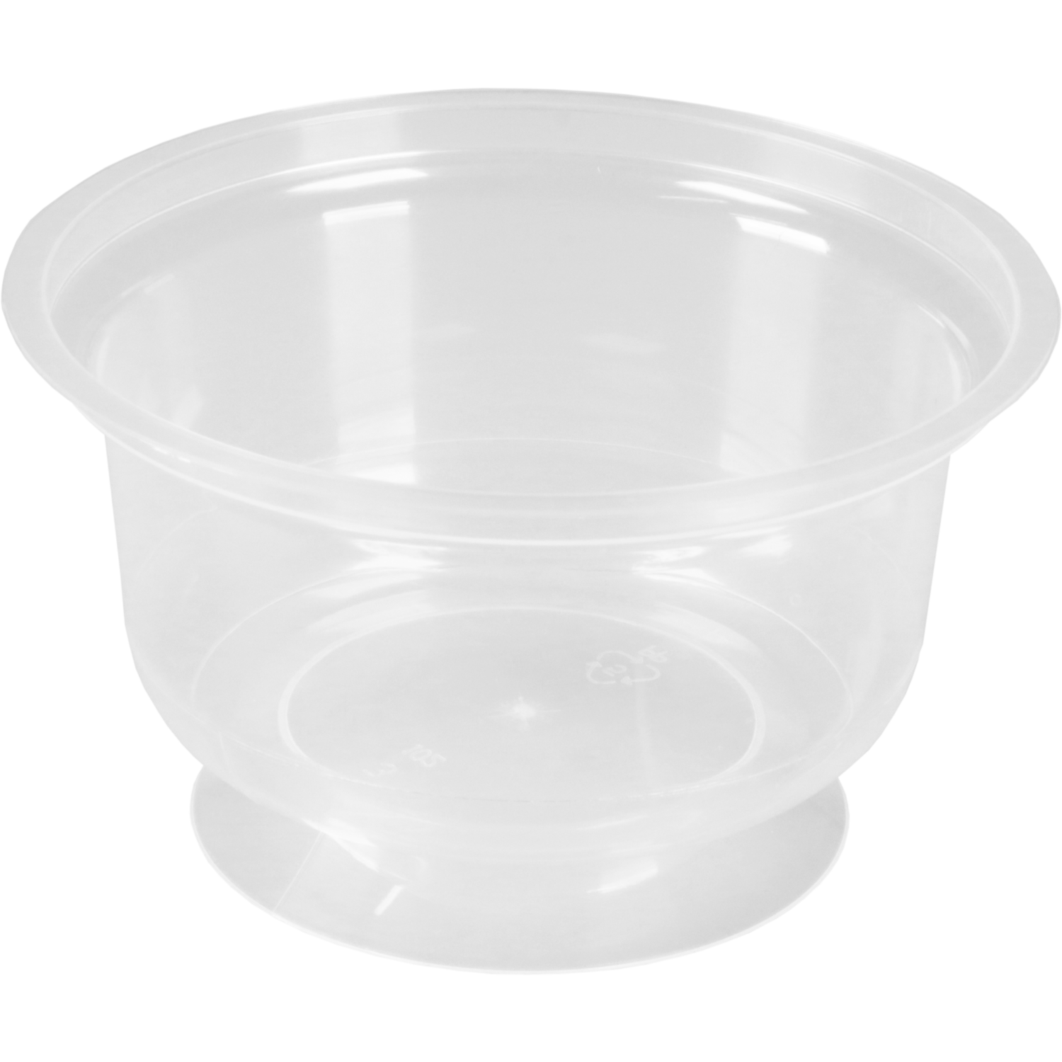 Kuipje, op voet, Ø95x55mm, 150ml, PP, transparant 2