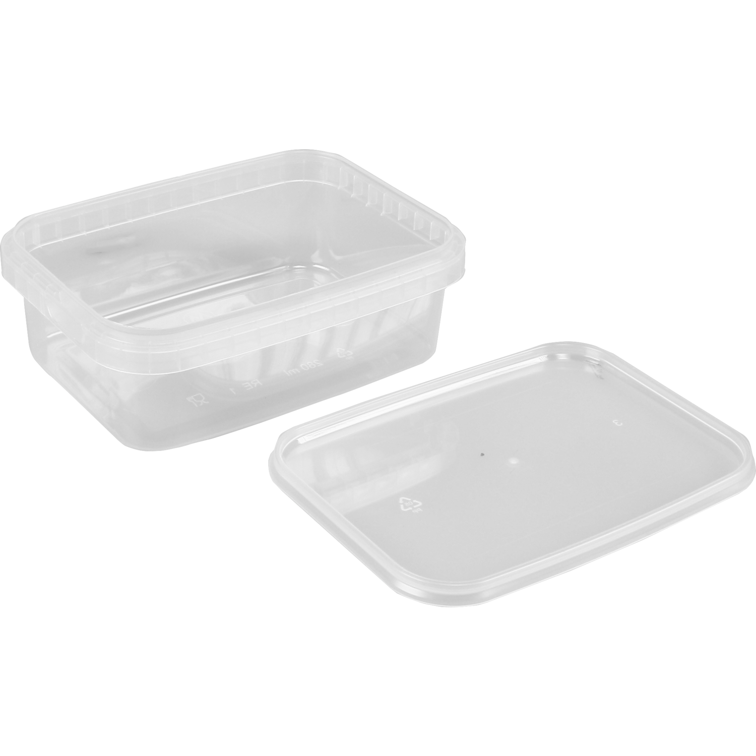 Cup, met deksel, 280ml, pP, transparant 2
