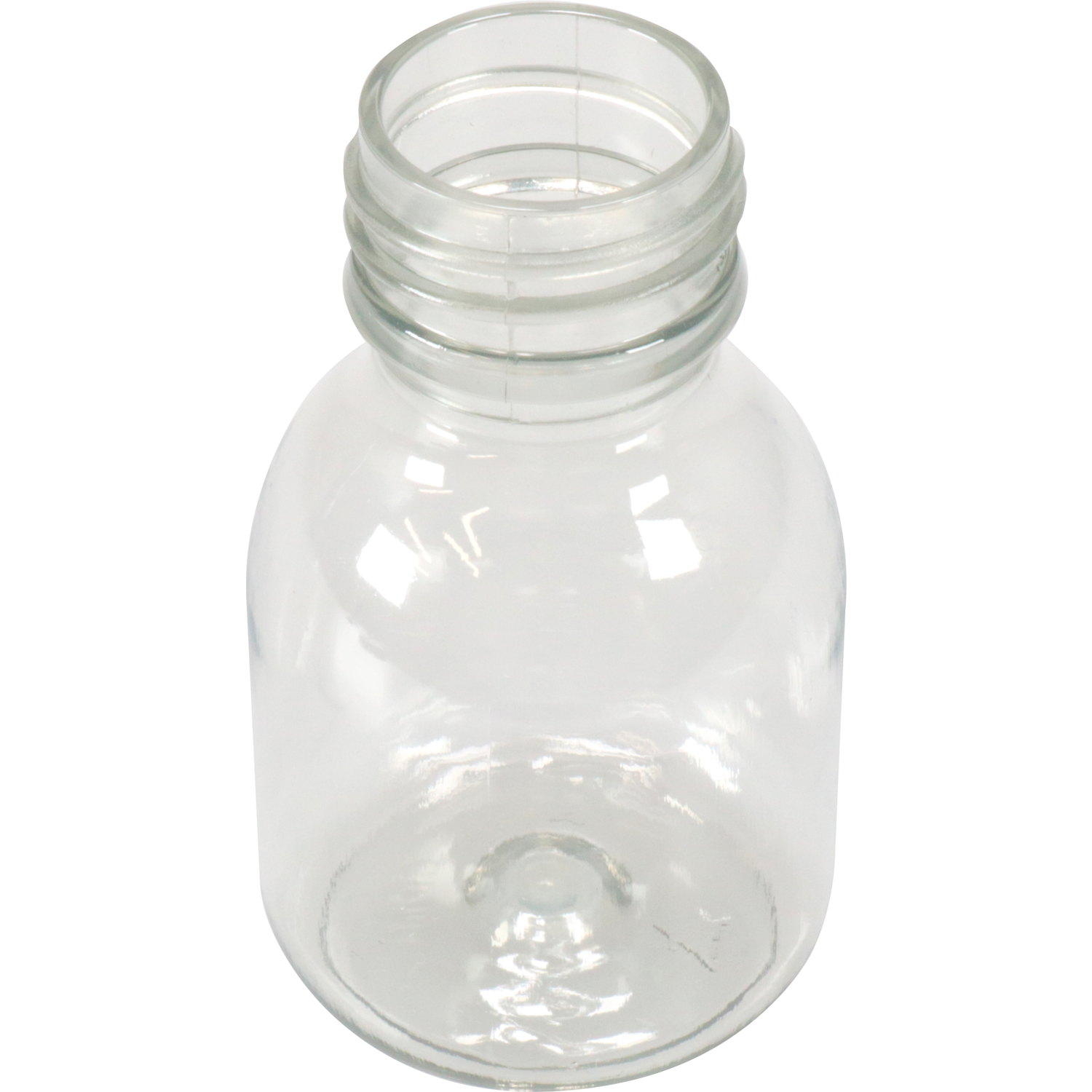 Fles, petfles, Gerecycled PET, zonder dop, 60ml, transparant 2