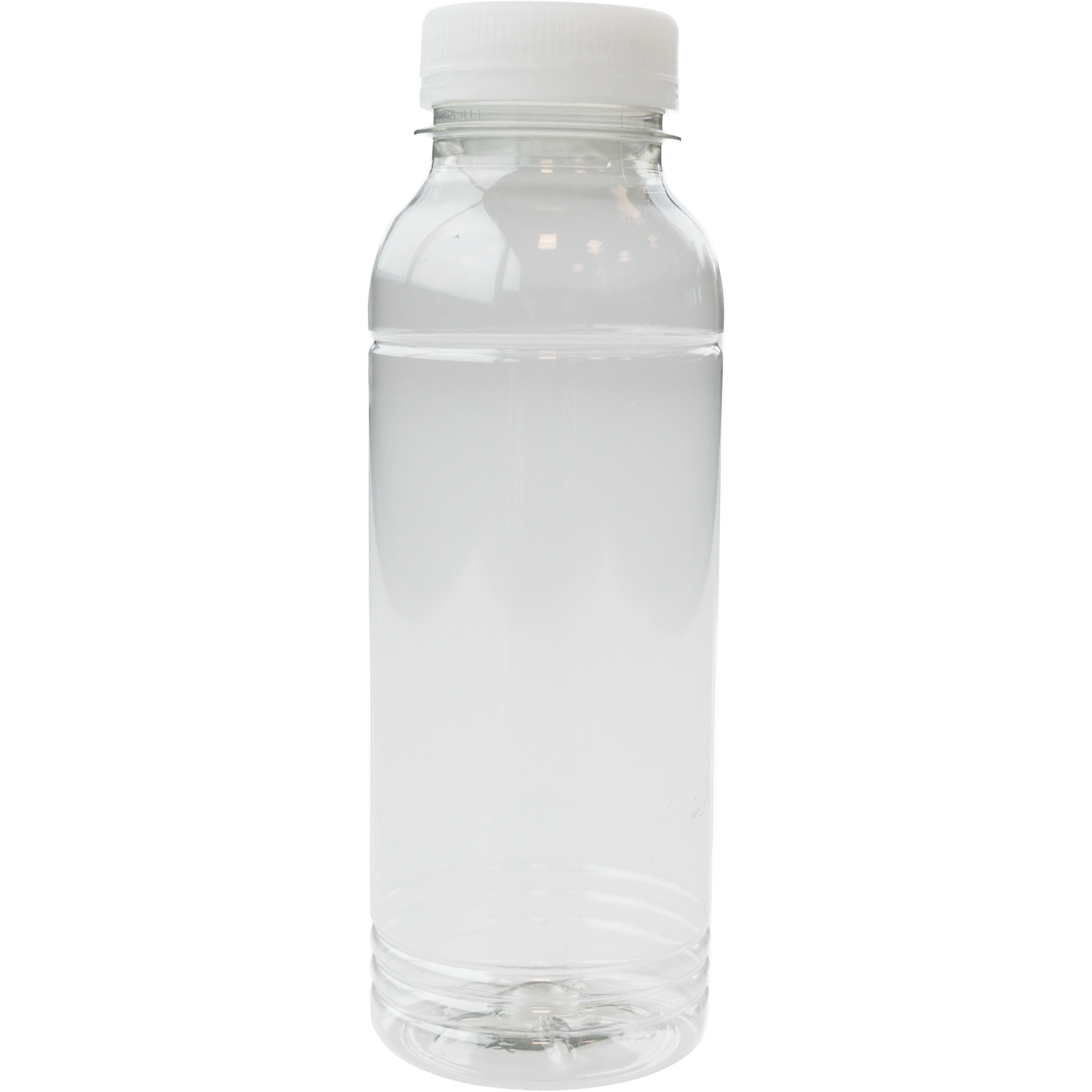 Fles, petfles, Gerecycled PET, met vaste dop, 330ml, transparant 2