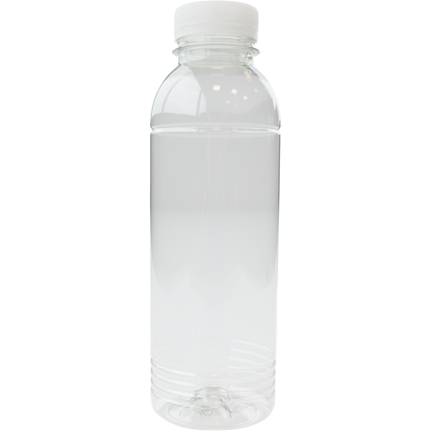 Fles, petfles, Gerecycled PET, met vaste dop, 500ml, transparant 2