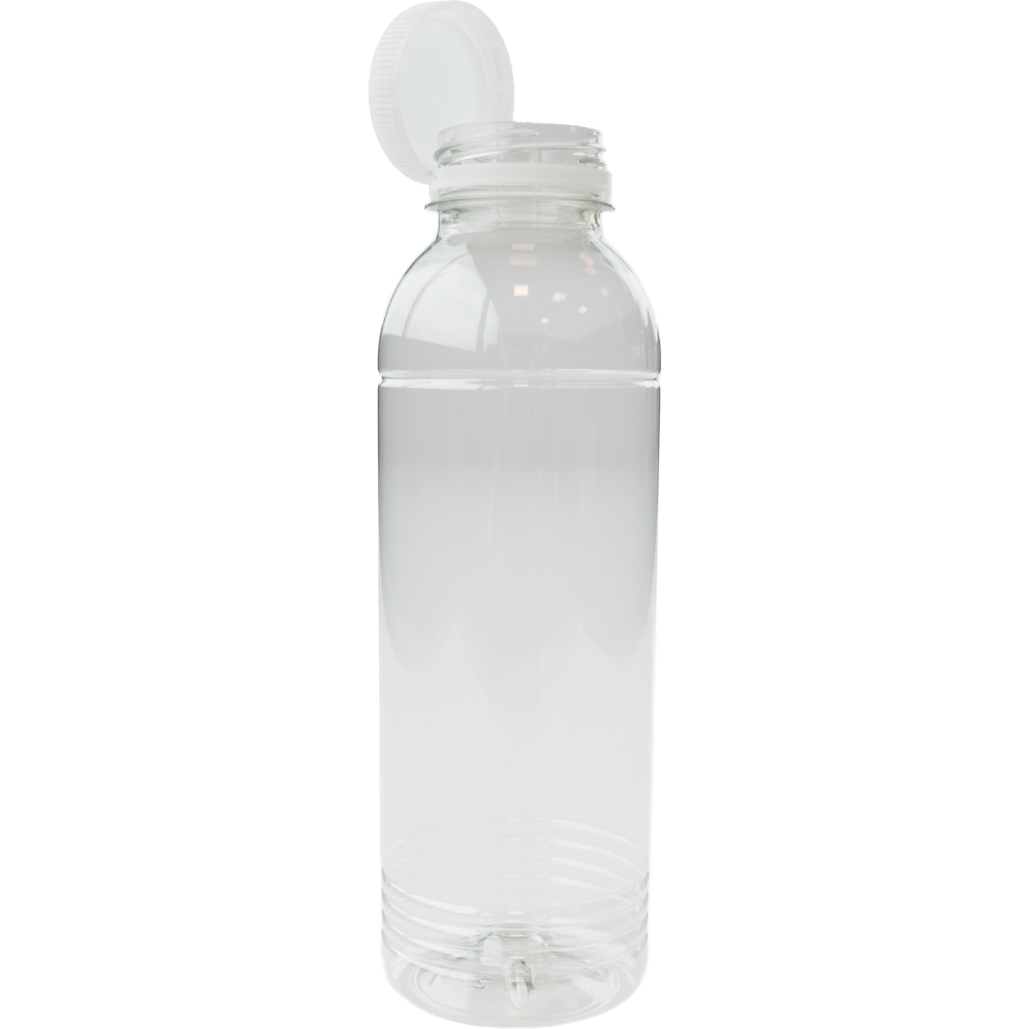 Fles, petfles, Gerecycled PET, met vaste dop, 500ml, transparant 1