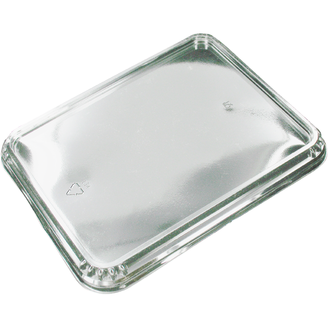 Deksel, menubak, Gerecycled PET, rechthoekig, 226x177x transparant 1