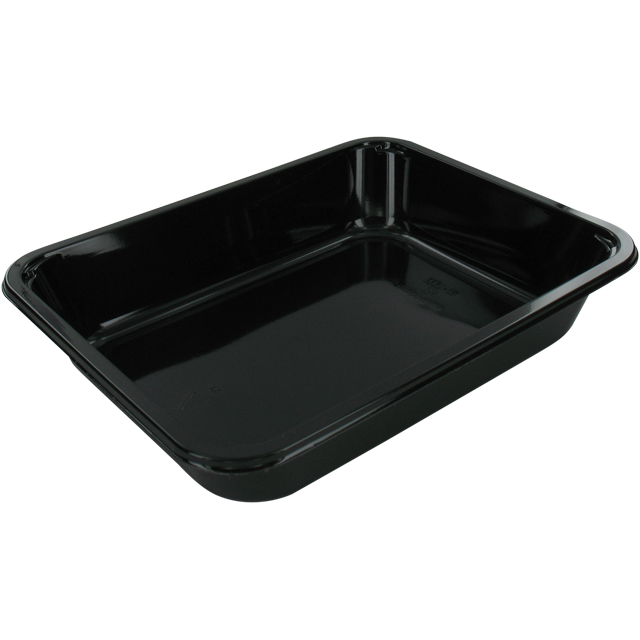 Bak, CPET, menubak, 227x178x43mm, zwart 1