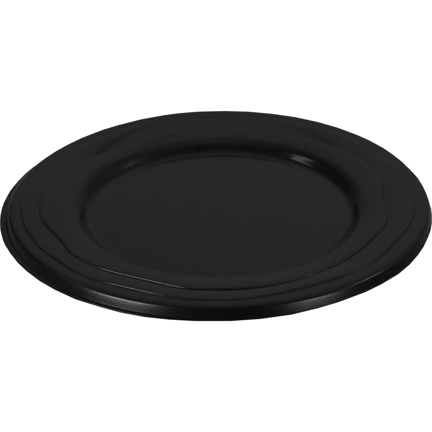 Depa Bord, Wave, reusable, rond, 1-vaks, pP, Ø18.5cm, zwart 1