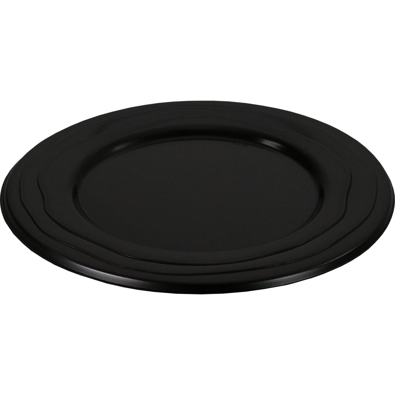 Depa Bord, Wave, reusable, rond, 1-vaks, pP, Ø24cm, zwart 1