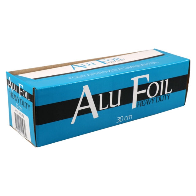 Folie, aluminiumfolie, op rol, Aluminium, 30cm, 125m, 14my, zilver 1