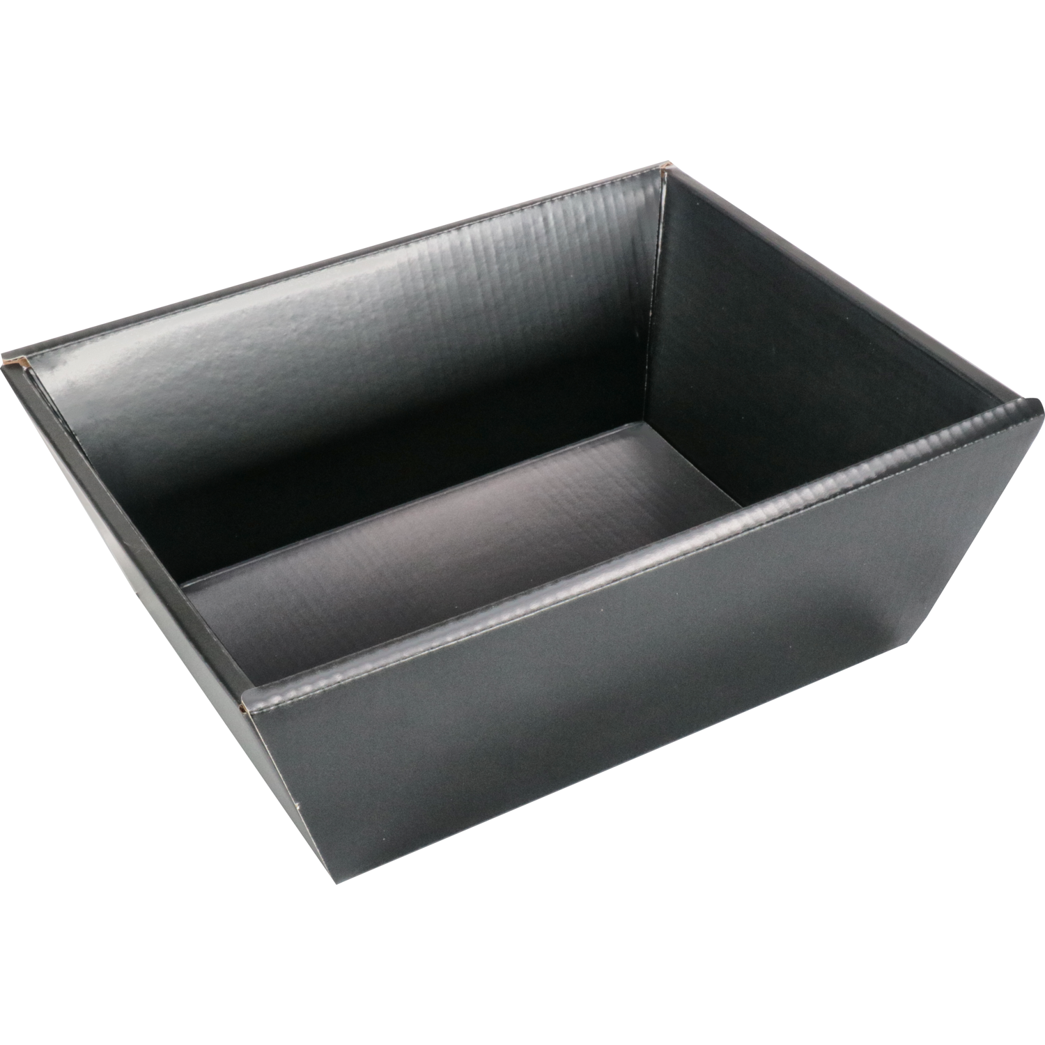 Mand, golfkarton, biermand, 26x21x10cm, zwart 2