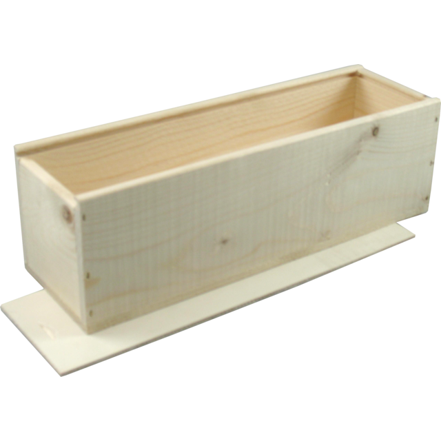 Champagnekist, Hout, 1 fles, binnenafm. 101x100x337mm,  1