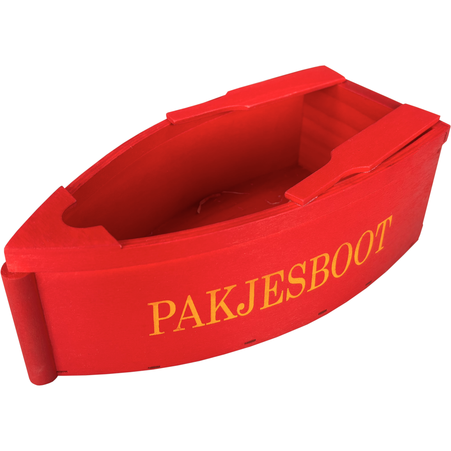 Pakjesboot, 20x10x7cm, hout, rood 2