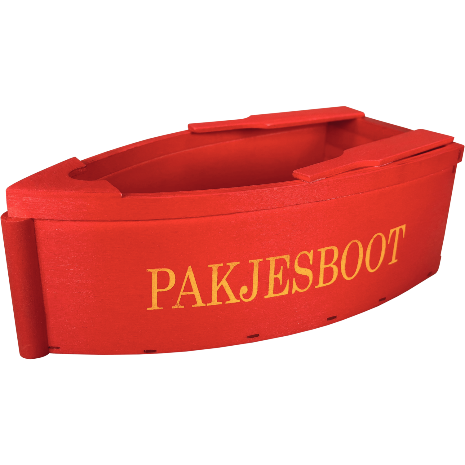 Pakjesboot, 20x10x7cm, hout, rood 1