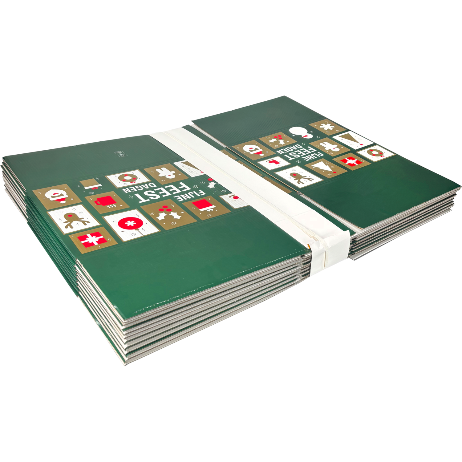  Kerstpakketdoos, Tegels, golfkarton, 45x35x23cm, Kerstmis, d,  5