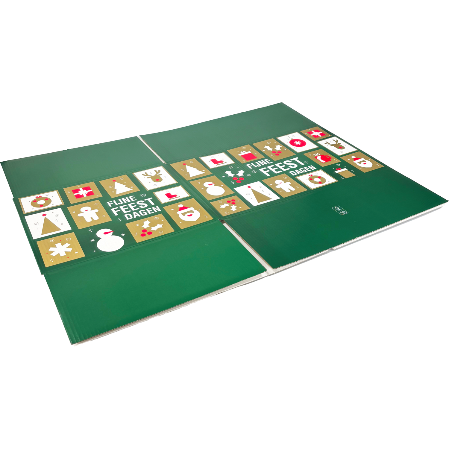  Kerstpakketdoos, Tegels, golfkarton, 55x39x30cm, Kerstmis, e,  4