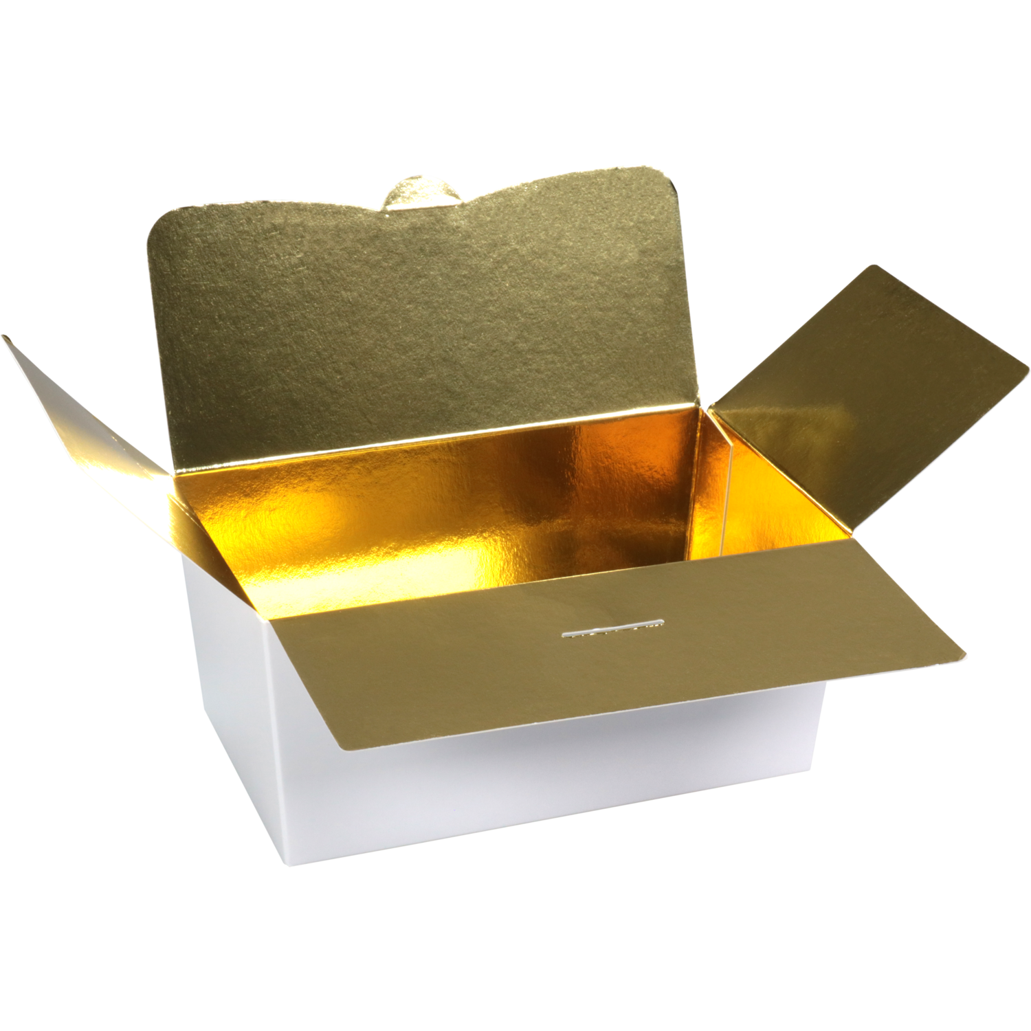 Ballotin, karton + PP, 750gr, 152x89x75mm, wit/goud 2