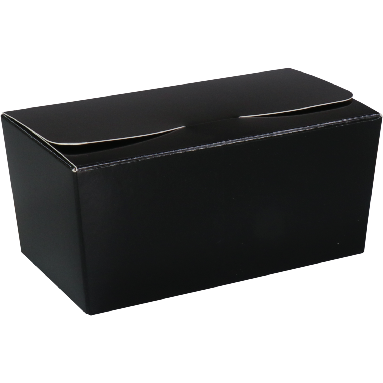 Ballotin, karton + PP, 250gr, 113x62x55mm, zwart/goud 1