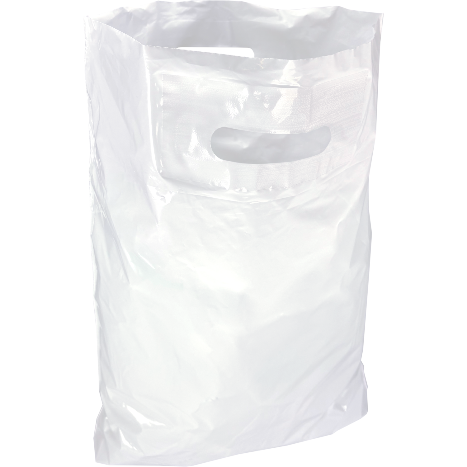 Tas, LDPE, dKT, 37x44cm, draagtas, wit 2