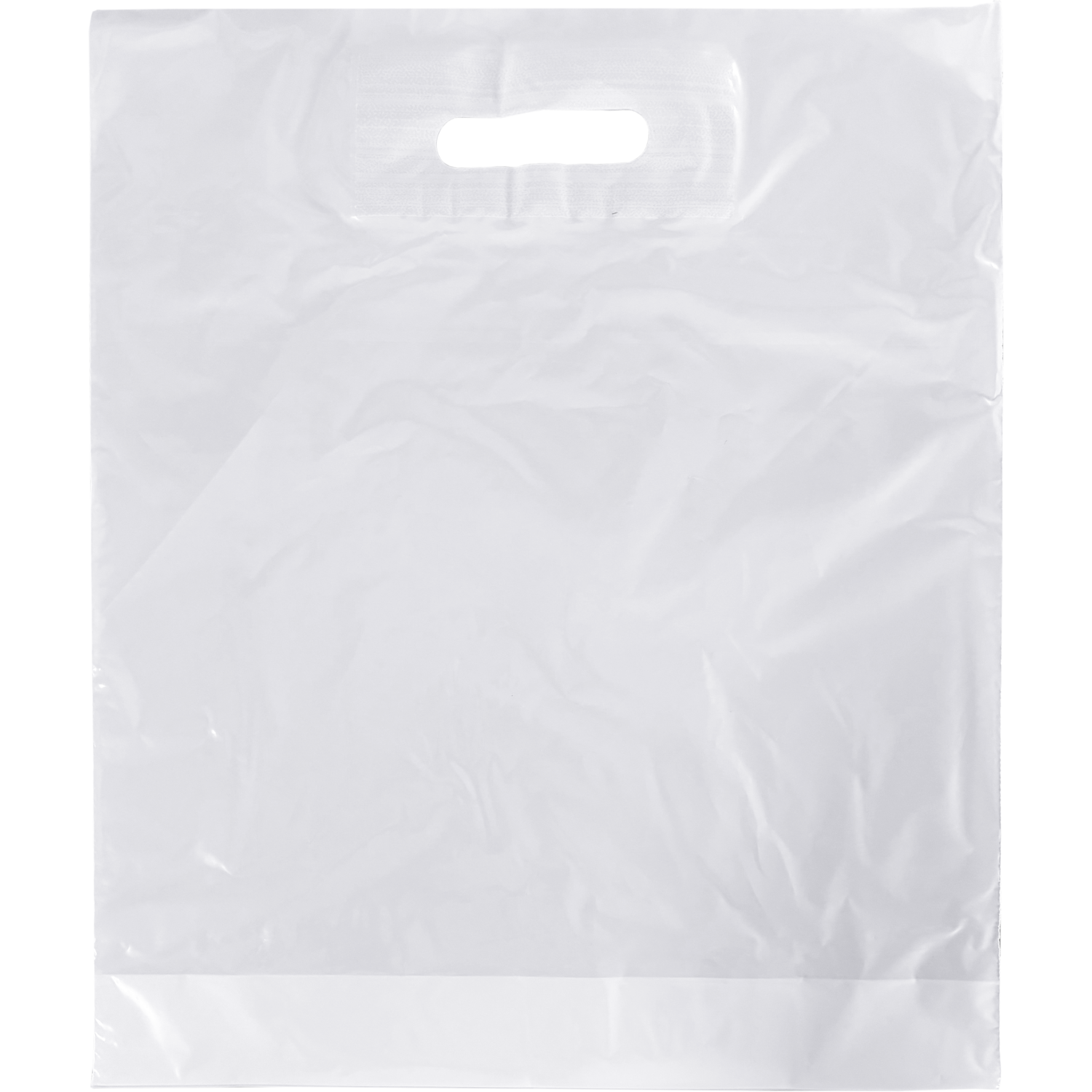 Tas, LDPE, dKT, 37x44cm, draagtas, wit 3