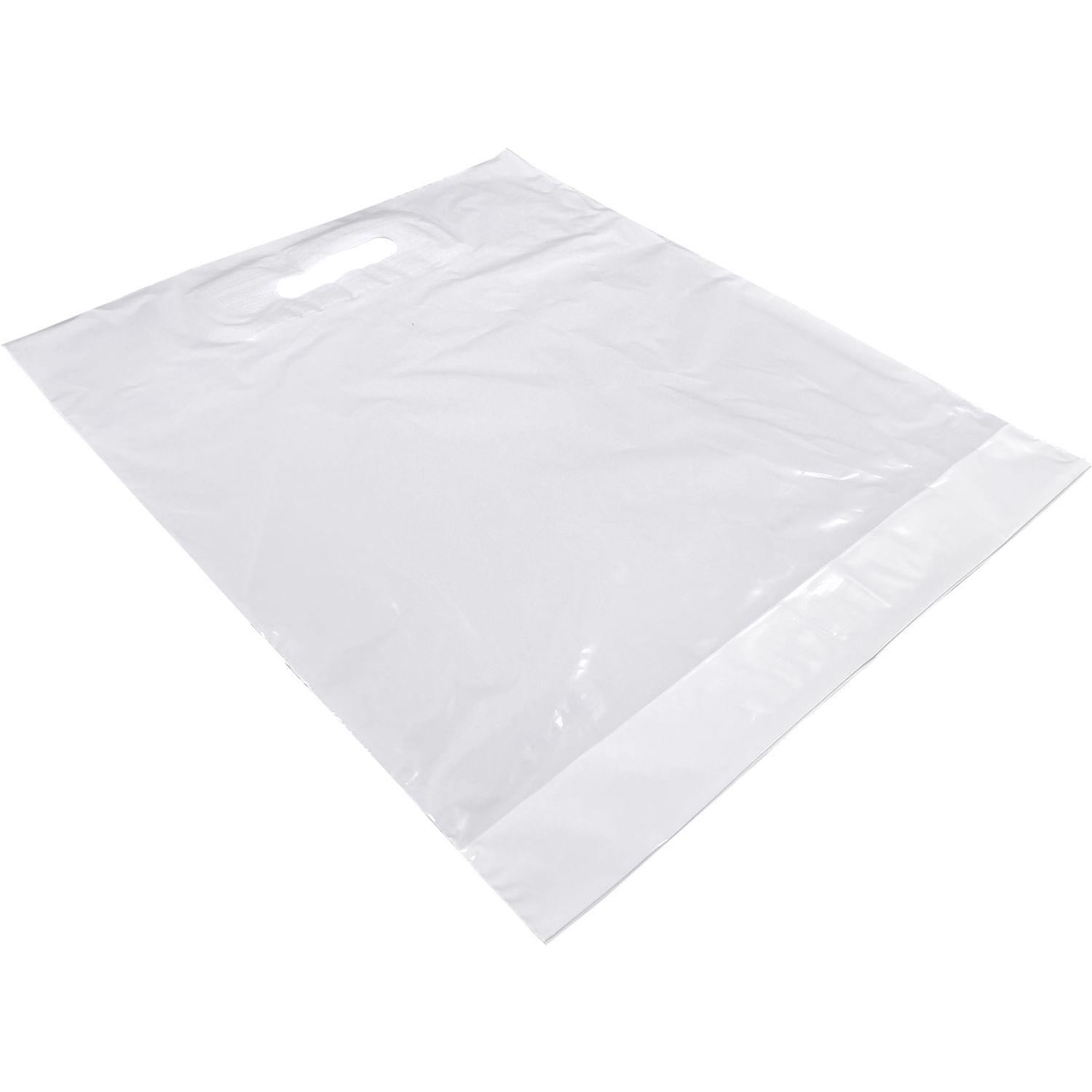 Tas, LDPE, dKT, 37x44cm, draagtas, wit 4