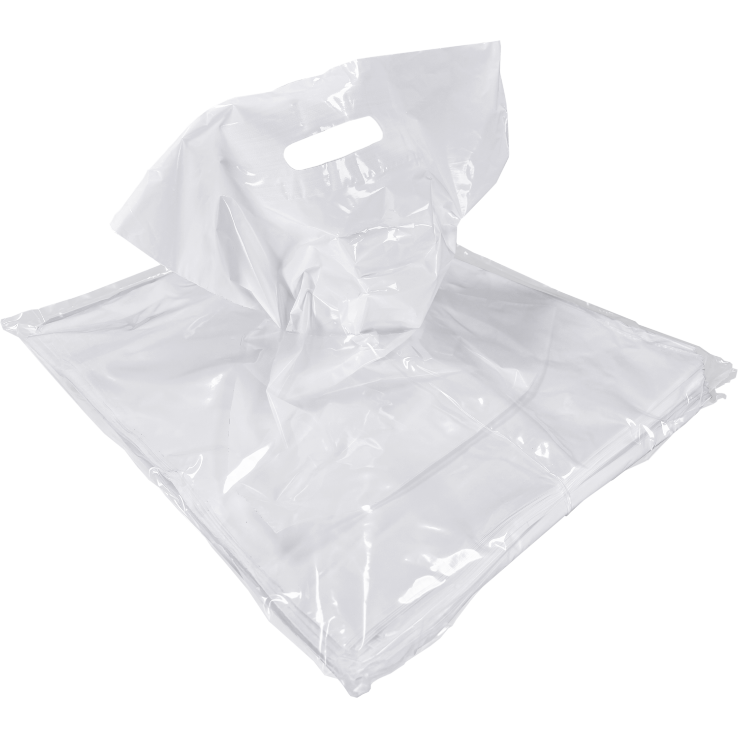Tas, LDPE, dKT, 37x44cm, draagtas, wit 5