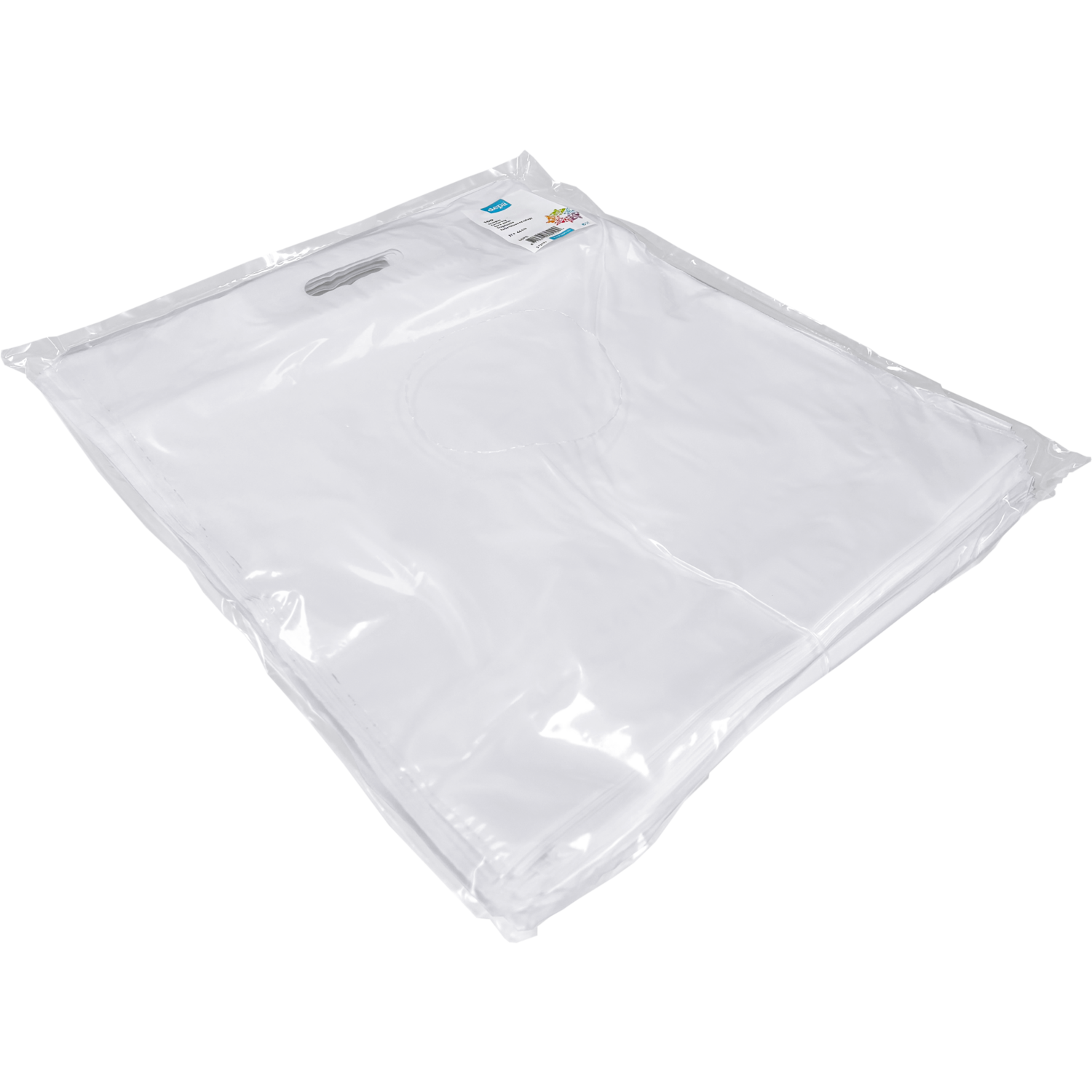 Tas, LDPE, dKT, 37x44cm, draagtas, wit 6