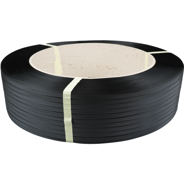 Omsnoeringsband, PP, 13mm, kern 406mm, 2500m, zwart 1