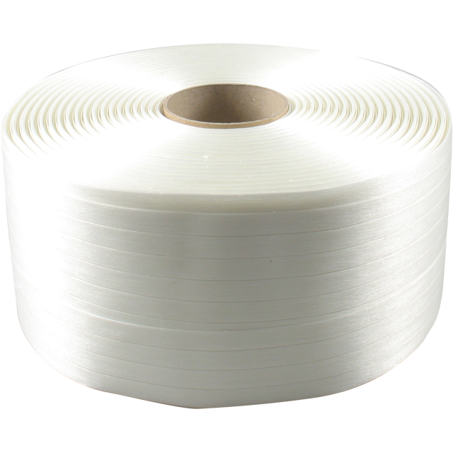 Polyesterband, 16mm, 850m, PET, wit 1