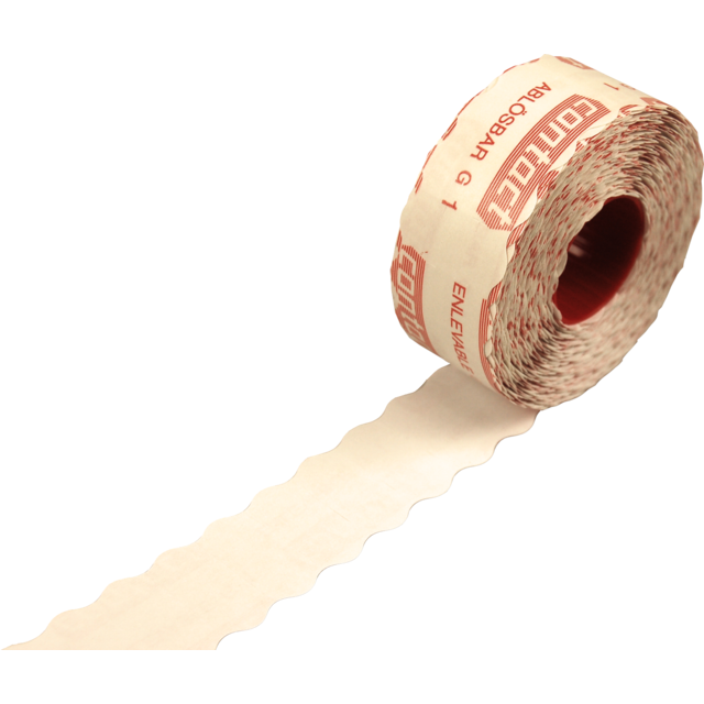 Contact Etiket, Prijsetiket, papier, afneembaar, 26x12mm, wit 1