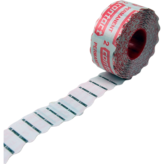 Contact Etiket, Datumetiket, papier, permanent, 26x12mm, wit 1