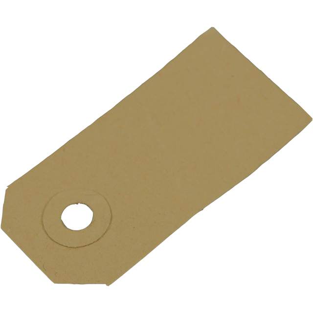 SendProof® Prijskaart, Papier, 80x38mm, bruin 1