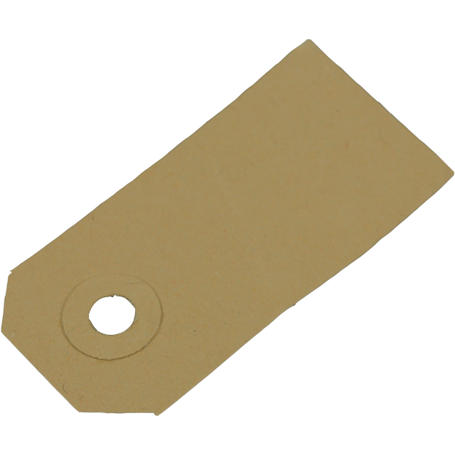 SendProof® Prijskaart, Papier, 125x63mm, bruin 1