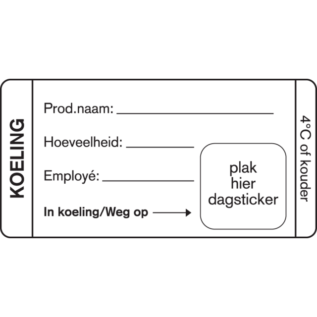 Label, Koeldoos, papier, afwasbaar, 35x75mm, wit 1
