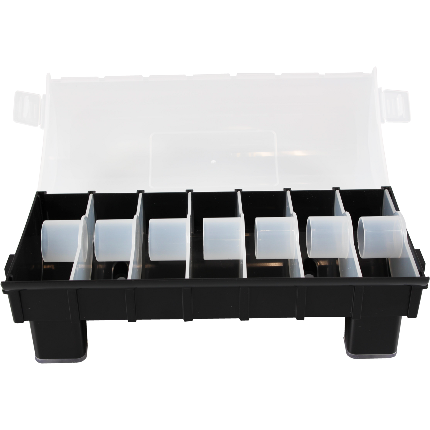  Labeldispenser, excl. 7 rollen ma/zo, 25x zwart/transparant 3