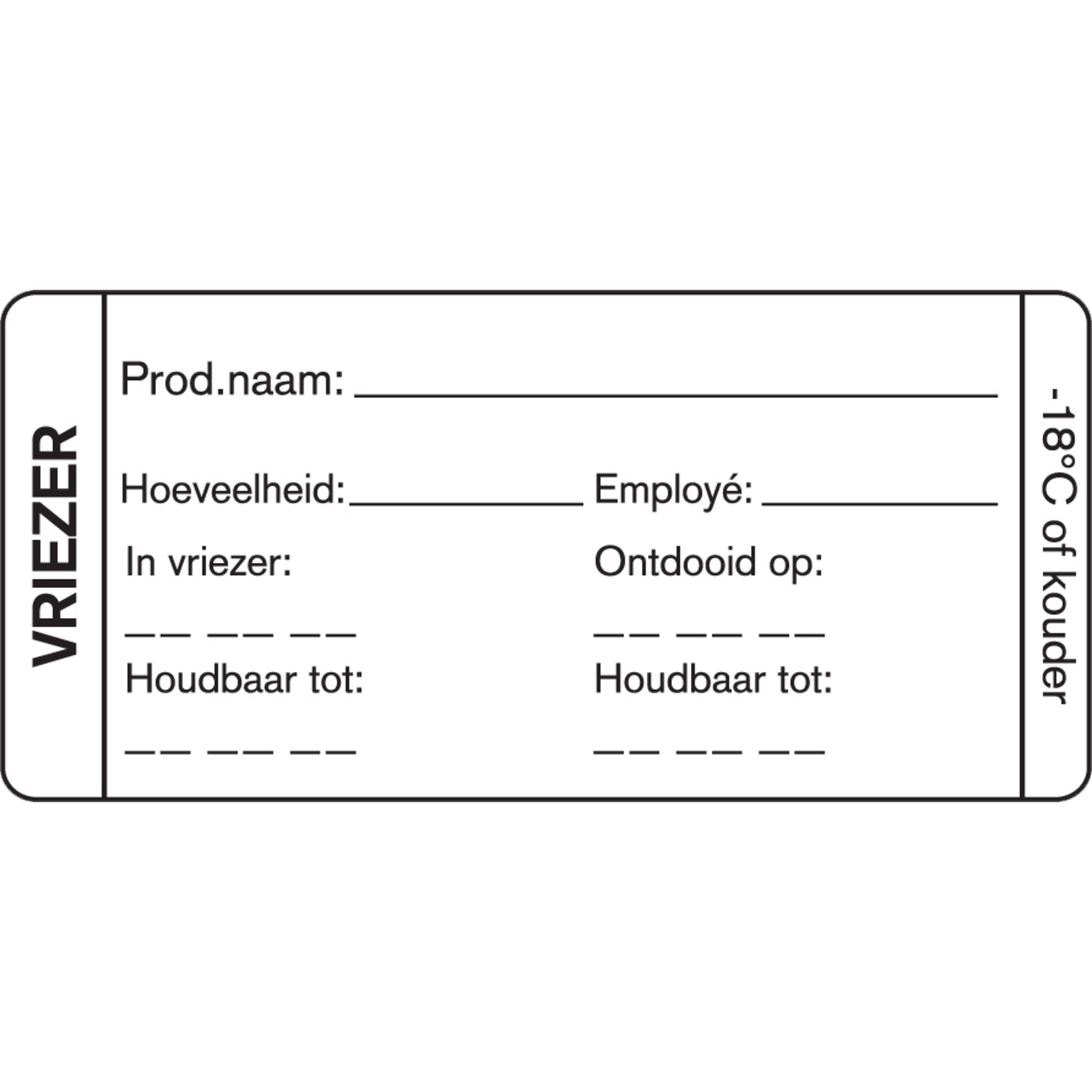 Label, papier, 35x75mm, rol à 500 stuks, wit 1
