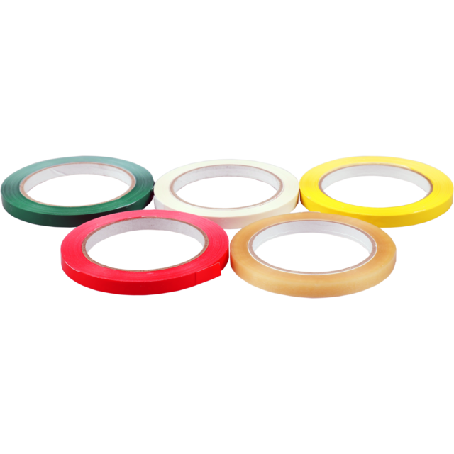  Zakkensluiter, PVC, 9mm, 66m, rood 3