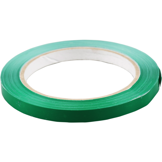  Zakkensluiter, PVC, 9mm, 66m, groen 1